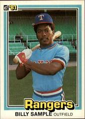 Billy Sample #268 Baseball Cards 1981 Donruss Prices