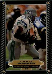 Chris Warren [Player's Private Issue] #83 Football Cards 1997 Topps Gallery Prices