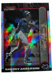 Garret Anderson [Refractor] Baseball Cards 1999 Bowman Chrome Gold Prices