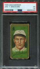 Jas. T. Sheckard Baseball Cards 1911 T205 Gold Border Prices