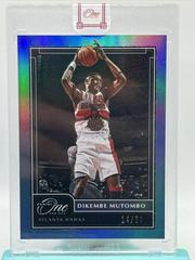 Dikembe Mutombo [Blue] Basketball Cards 2020 Panini One and One Prices