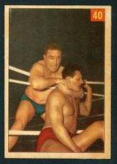 Wladek Kowalski [Lucky Premium Back] #40 Wrestling Cards 1954 Parkhurst Prices