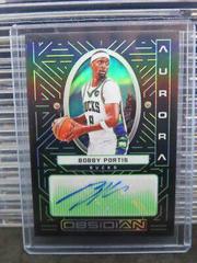 Bobby Portis [Green] Basketball Cards 2021 Panini Obsidian Aurora Autographs Prices