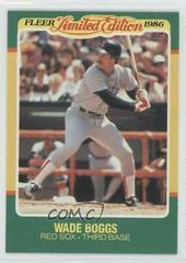 Wade Boggs Baseball Cards 1986 Fleer Limited Edition Prices