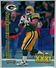 William Henderson #38 Football Cards 1997 Playoff Packers Prices