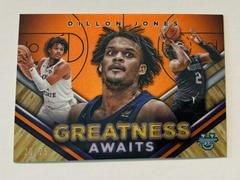 Dillon Jones [Orange Refractor] #GA-10 Basketball Cards 2023 Bowman Best University Greatness Awaits Prices