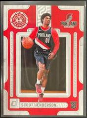 Scoot Henderson #5 Basketball Cards 2023 Panini Donruss Hardwood Masters Prices