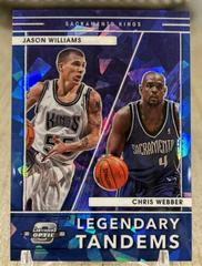 Chris Webber, Jason Williams [Blue Ice] #8 Basketball Cards 2021 Panini Contenders Optic Legendary Tandems Prices