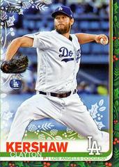 Clayton Kershaw [Ornament Hanging From Glove] Baseball Cards 2019 Topps Holiday Mega Box Prices