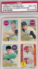 Nossek, Yastrzemski [Petrocelli, Cards Rookies] Baseball Cards 1969 Topps 4 in 1's Prices