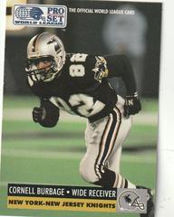 Cornell Burbage Football Cards 1991 Pro Set Wlaf Prices