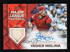 Yadier Molina [Red] #MLM-YM Baseball Cards 2022 Topps Major League Material Relics Prices
