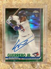 Vladimir Guerrero Jr. [Green Refractor] #RA-VGJ Baseball Cards 2019 Topps Chrome Rookie Autographs Prices