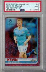 Kevin De Bruyne [Red Refractor] #19 Soccer Cards 2019 Topps Chrome UEFA Champions League Prices