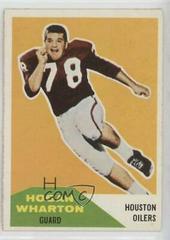 Hogan Wharton Football Cards 1960 Fleer Prices