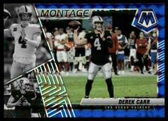 Derek Carr [Blue] #M-15 Football Cards 2022 Panini Mosaic Montage Prices