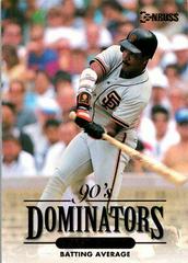 Barry Bonds [Batting Average] #7 Baseball Cards 1994 Donruss Dominators Prices