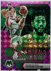 Jayson Tatum [Purple] #18 Basketball Cards 2022 Panini Mosaic Montage Prices