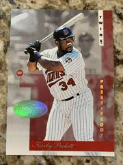 Kirby Puckett [Platinum Press Proof] Baseball Cards 1996 Leaf Signature Prices