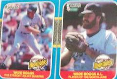 Wade Boggs Baseball Cards 1987 Donruss Highlights Prices
