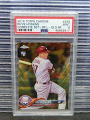 Rhys Hoskins [Retail Gold Refractor] #259 Baseball Cards 2018 Topps Chrome Complete Set Prices