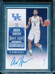 Andrew Harrison [Autograph Draft Ticket] #103 Basketball Cards 2015 Panini Contenders Draft Picks Prices
