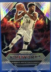 Giannis Antetokounmpo [Silver] #3 Basketball Cards 2020 Panini Prizm Fireworks Prices