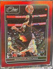 Donovan Mitchell [Red] #10 Basketball Cards 2021 Panini One and One Prices