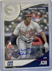 Juan Soto [Autograph] #SS-12 Baseball Cards 2022 Topps Significant Statistics Prices
