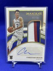 Christian Braun [Patch Autograph Gold] #30 Basketball Cards 2022 Panini Immaculate Collection Collegiate Prices