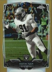 Justin Tuck [Gold Refractor] #3 Football Cards 2014 Topps Chrome Prices