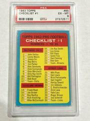 Checklist #1 Football Cards 1963 Topps Prices