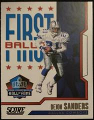 Deion Sanders [Pink] #4 Football Cards 2023 Panini Score First Ballot Prices