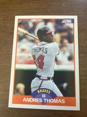 Andres Thomas #406 Baseball Cards 1989 Score Prices