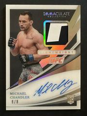 Michael Chandler [Memorabilia Autograph Acetate] #108 Ufc Cards 2021 Panini Immaculate UFC Prices