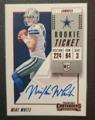 Mike White [Red Zone] #139 Football Cards 2018 Panini Contenders Rookie Ticket Prices