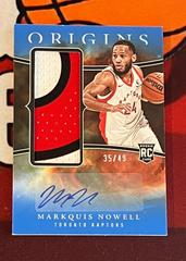 Markquis Nowell [Blue] #38 Basketball Cards 2023 Panini Origins Rookie Jersey Autograph Prices