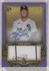 Gavin Sheets [Amethyst] Baseball Cards 2022 Topps Triple Threads Single Jumbo Relics Autographs Prices