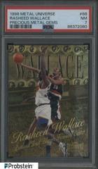 Rasheed Wallace [Precious Metal Gems] #88 Basketball Cards 1998 Metal Universe Prices