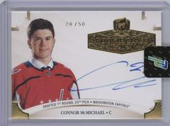 Connor McMichael [Gold Autograph] Hockey Cards 2020 Upper Deck The Cup Rookie Class of 2021 Prices