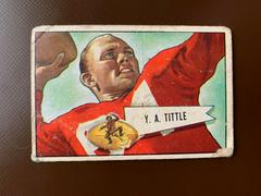 Y.A. Tittle Football Cards 1952 Bowman Small Prices