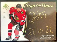 Dylan Strome [Black Gold Ink] #SOTT-DS Hockey Cards 2021 SP Authentic Sign of the Times Autographs Prices