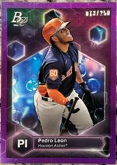 Pedro Leon [Purple] #PE-10 Baseball Cards 2022 Bowman Platinum Precious Elements Prices