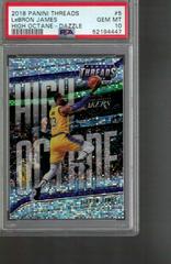 LeBron James [Dazzle] Basketball Cards 2018 Panini Threads High Octane Prices