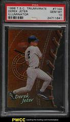 Derek Jeter [Illuminator] #T14A Baseball Cards 1998 Stadium Club Triumvirate Prices