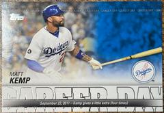 Matt Kemp #CD-21 Baseball Cards 2012 Topps Career Day Prices