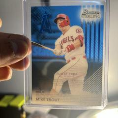 Mike Trout [Blue] #ST-MT Baseball Cards 2022 Bowman Sterling Tek Prices