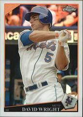 David Wright [Refractor] #24 Baseball Cards 2009 Topps Chrome Prices