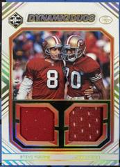 Steve Young, Jerry Rice [Gold] #DD-SF Football Cards 2022 Panini Limited Dynamic Duos Prices