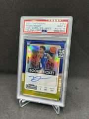 Moses Moody [Variation Autograph Gold] Basketball Cards 2021 Panini Contenders Prices
